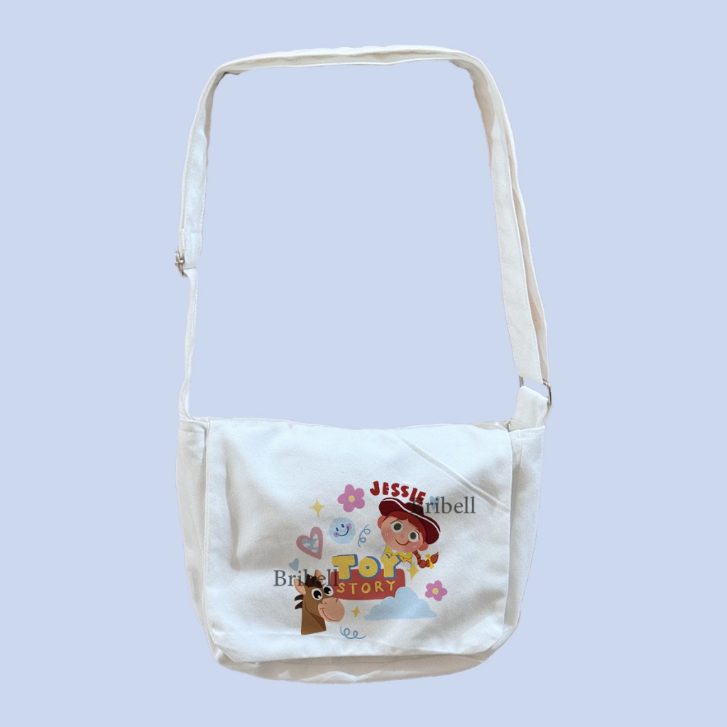 Tas Selempang Kanvas Karakter Jessie Toy Story Handbag Sling bag Shoulder bag Tas Wanita Tas Bahu Br