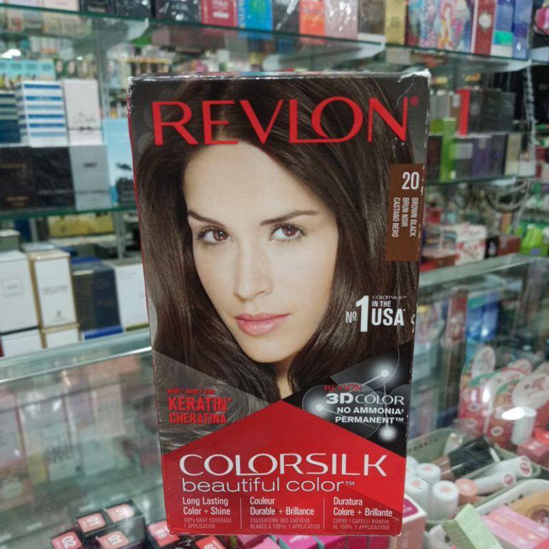REVLON COLORSILK NO 20 BROWN BLACK