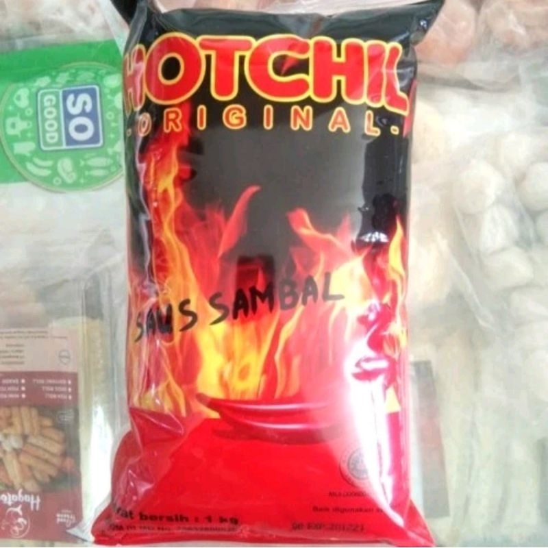 

saus sambal hotchili-kemasan bantal 1kg