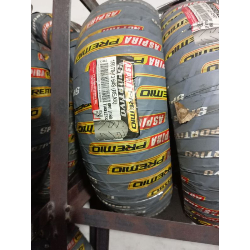 Ban Luar ASPIRA PREMIO Sportivo Tubeless Tubless 150/70-13 Ban Motor NMAX Belakang