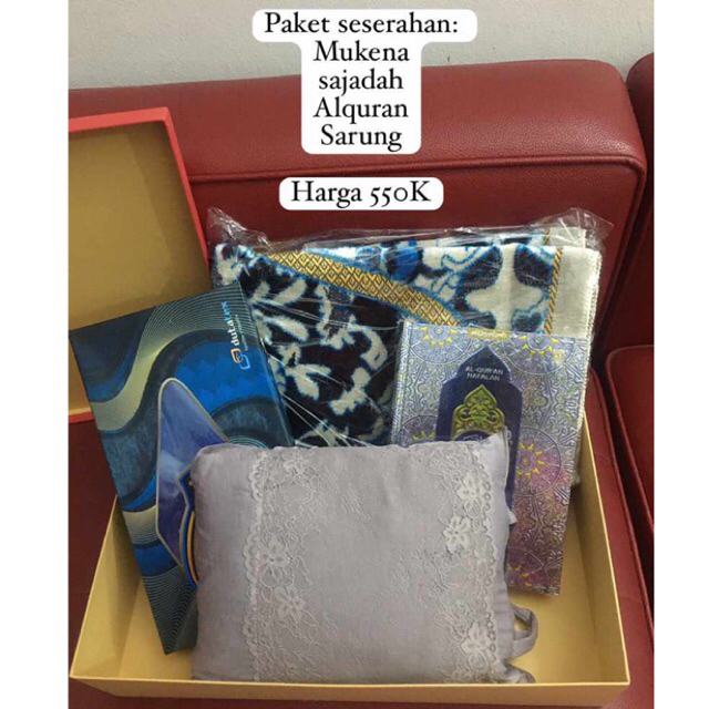 paket hantaran/seserahan/alat sholat