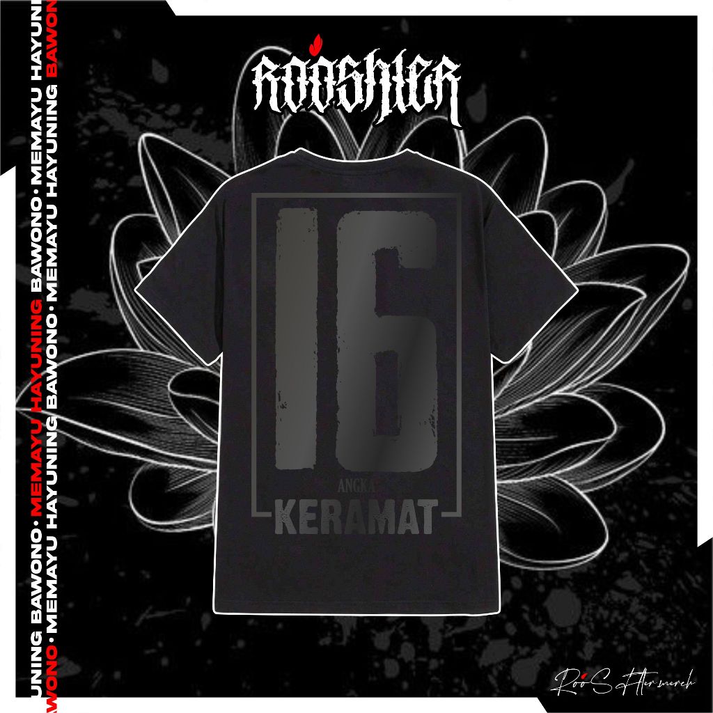 KAOS DISTRO PSHT 16 AN / TSHIRT PSHT 16 AN ANGKA KERAMAT / ROOSHTER MERCH