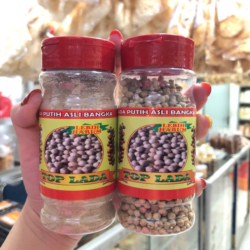 

Lada Halus / Lada Putih Bangka Cap Top - Bahan Masakan Bangka - Bahan Makanan Bangka