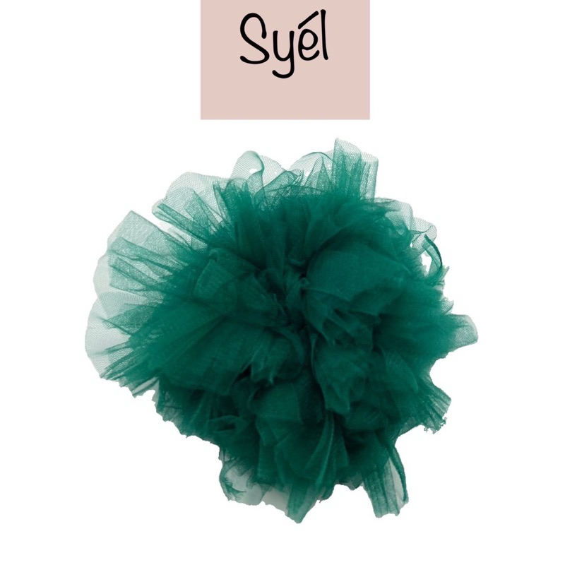 Scrunchie Jumbo Tille Karet Tile Halus Karet Rambut Korea Cepol Rambut Ikat Rambut Hiasan Rambut