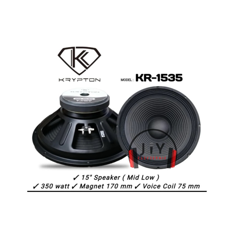 Speaker Komponen Krypton 15 inch KR-1535 KR1535 KR 1535 Original