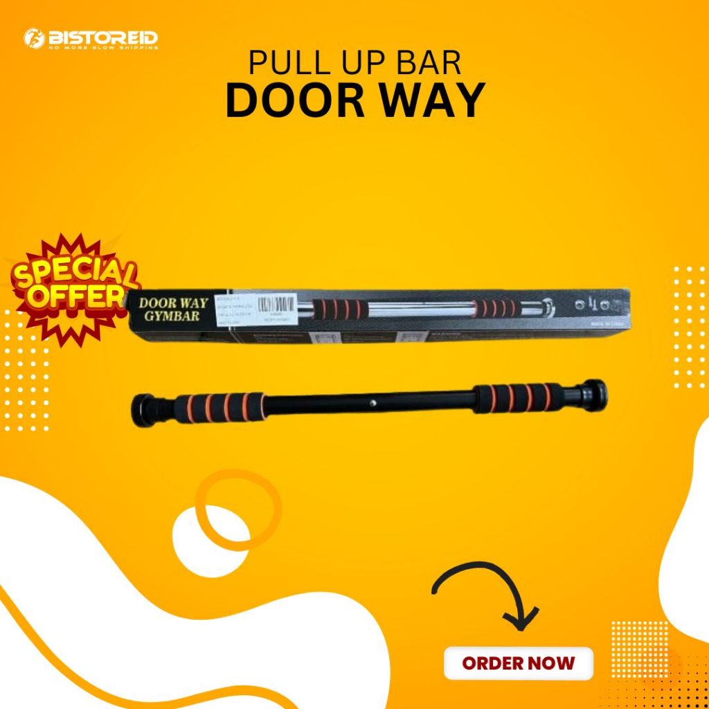 DOOR CHINNING ALAT PULL UP BAR DINDING PINTU FITNES OLAHRAGA BSID