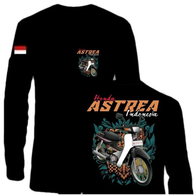 KAOS LENGAN PANJANG HONDA ASTREA INDONESIA