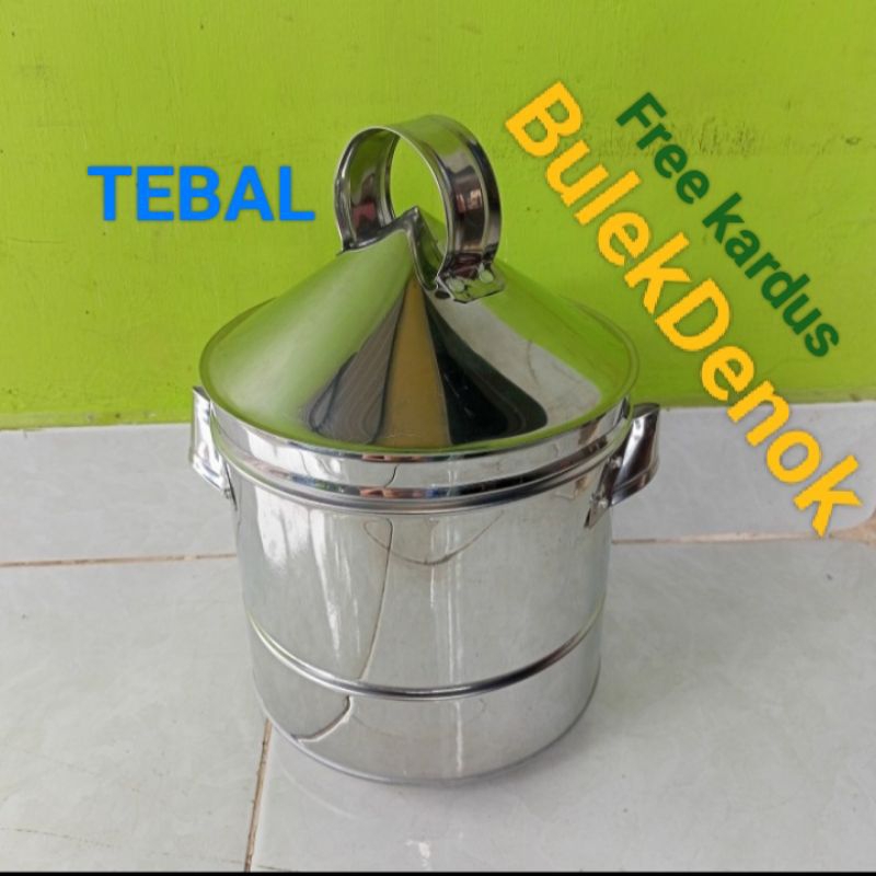 dandang kukus nasi 1kg  stenlis tebal berkualitas