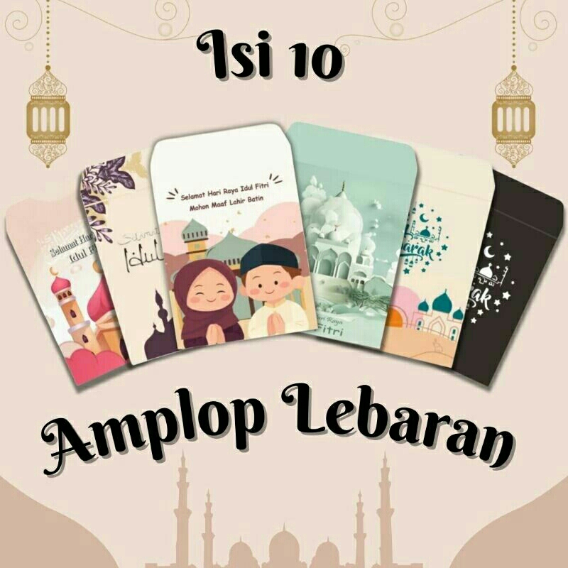 

AMPLOP THR LEBARAN MINI EDISI TERBARU UNIK ESTETIK ISI 10 LEMBAR 10 HELAI 10 PCS UKURAN 7 CM x 10 CM