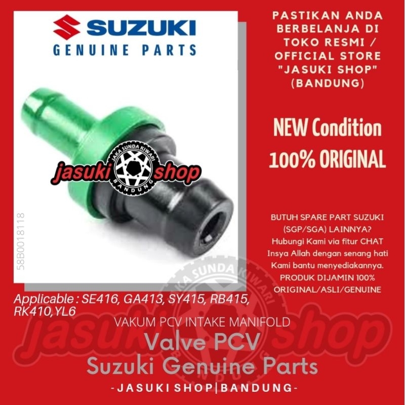 Seal Sil Valve Vacum Vakum PCV Suzuki Vitara EPI Every Baleno Karimun Estilo Grand Escudo 1.6 Asli O