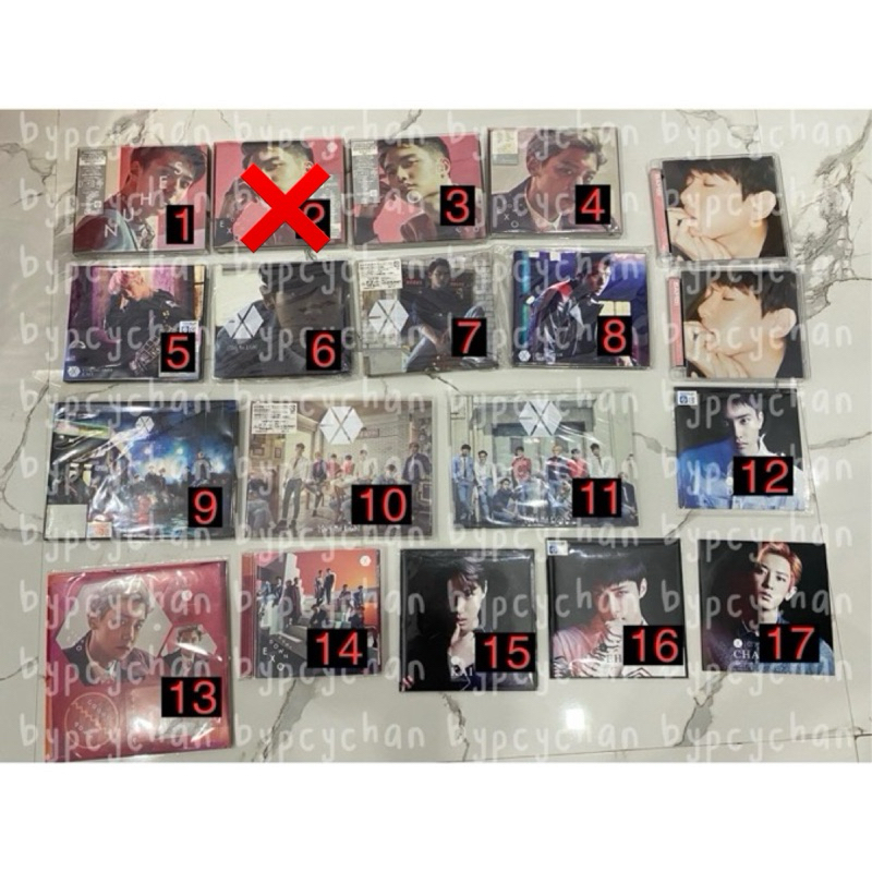 Album only Official Japan Jepang Exo Countdown Love Me Right Coming Over Limited Venue Chanyeol DO D