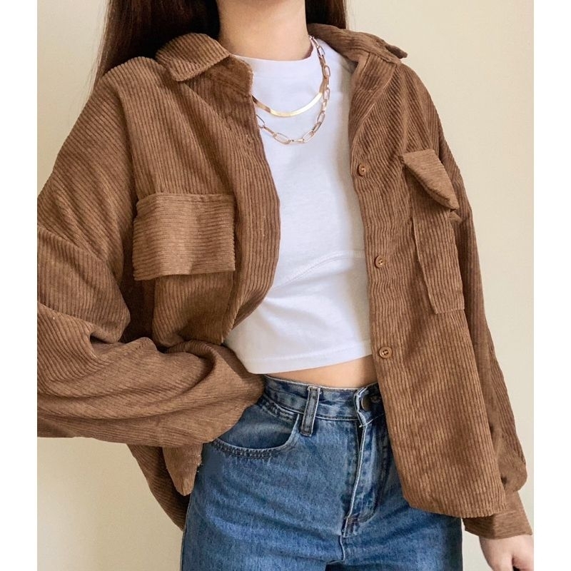 ALINA Corduroy Shirt Kemeja / Outer Corduroy