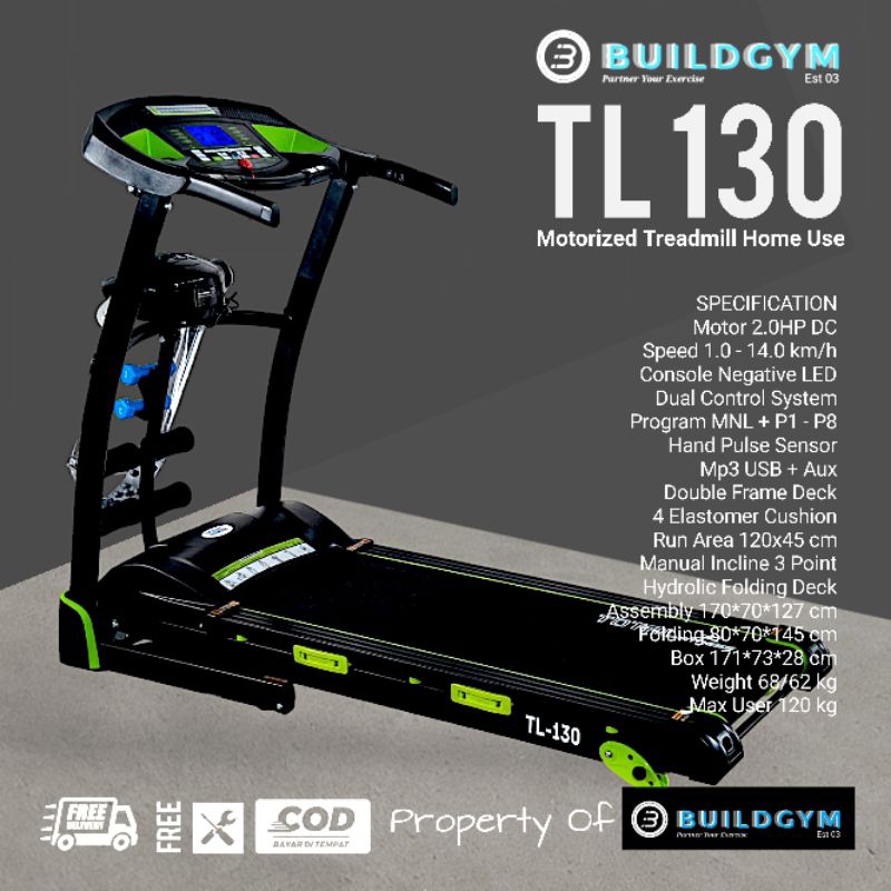 Treadmill Elektrik 5 Fungsi TL130 Treadmill Electric 5 Function TL-130 Manual