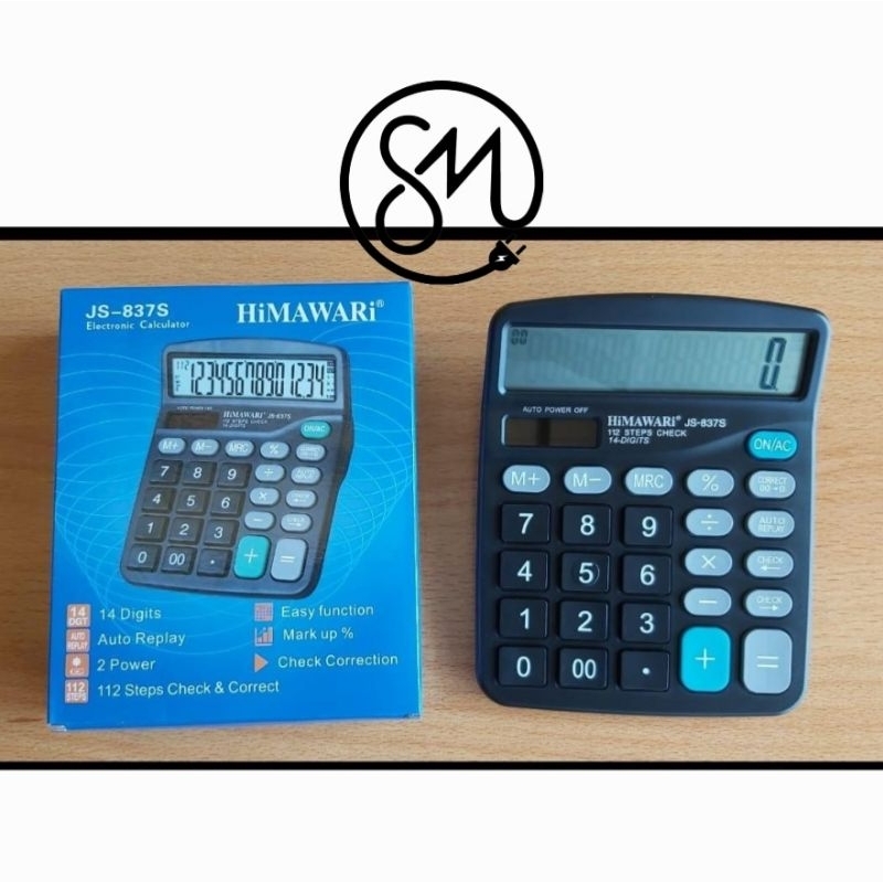 

Kalkulator Himawari JS-837S Electronic Calculator JS837S 14 Digits