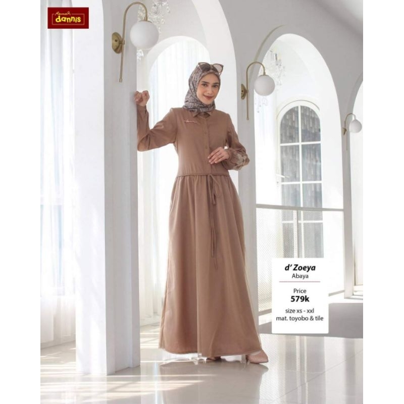 Gamis Terbaru Dannis d' Zoeya / Gamis Wanita Kekinian / Baju syari Terbaru d'zoeya Dv+
