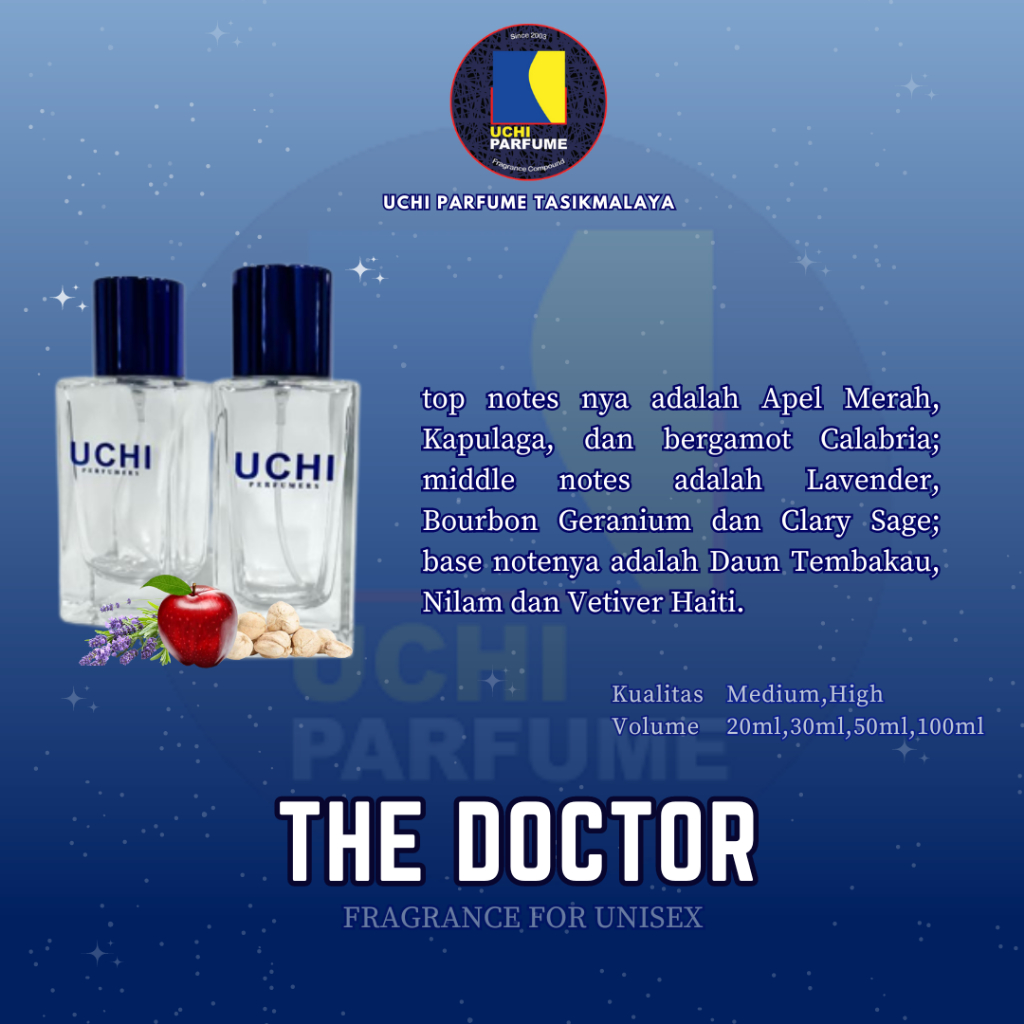 Uchi Parfume Refill Parfum THE DOCTOR (20ML, 30ML, 50ML,100ML)