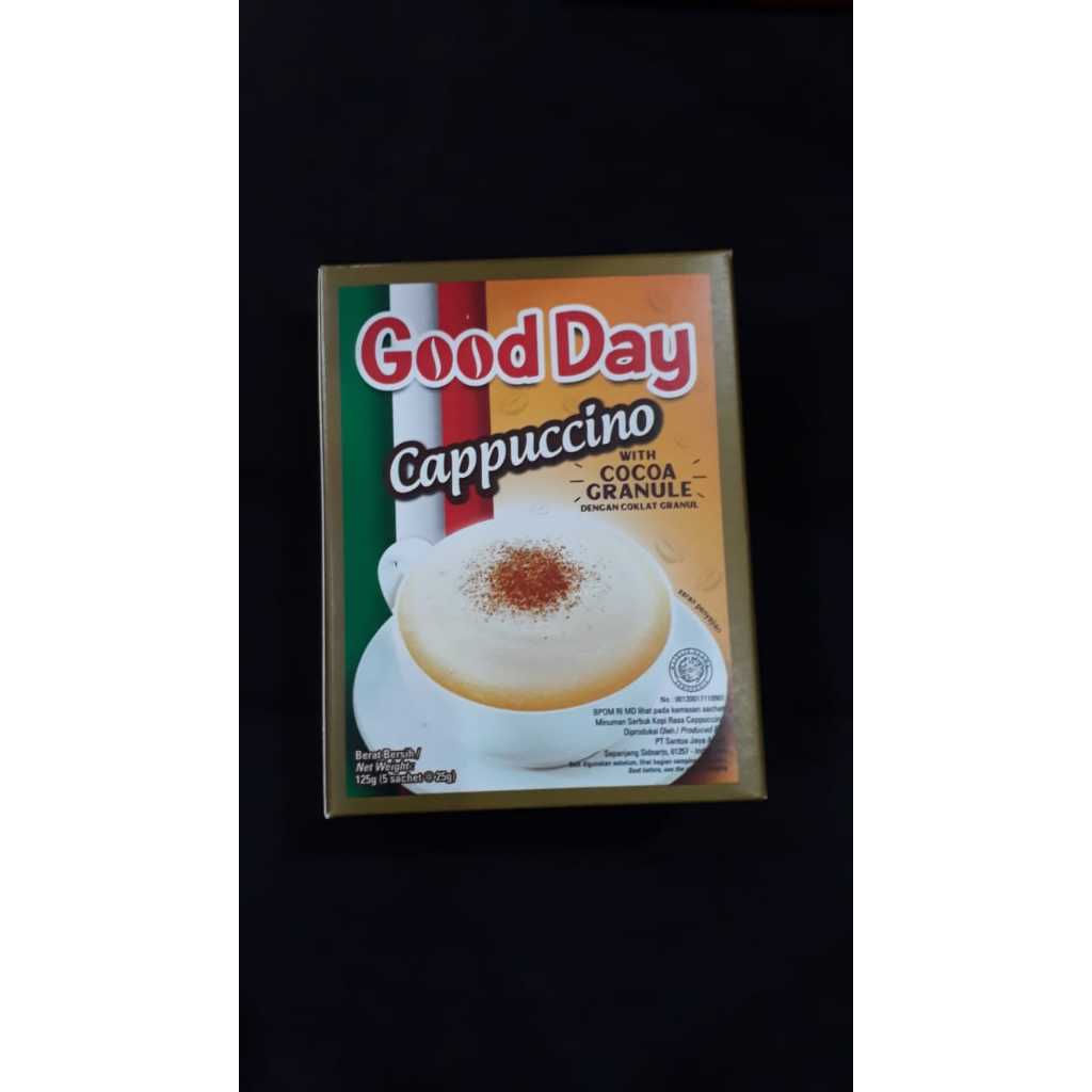 

GOOD DAY CAPPUCCINO BOX ISI 5 SACHET X 25G