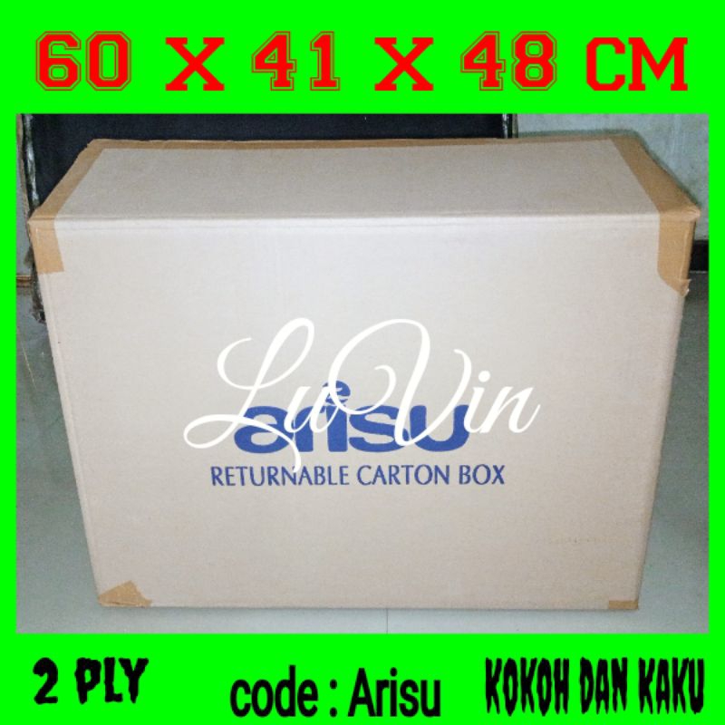 

Kardus Box besar ARISU 60x41x48 cm u packing jumbo dan pindahan rumah