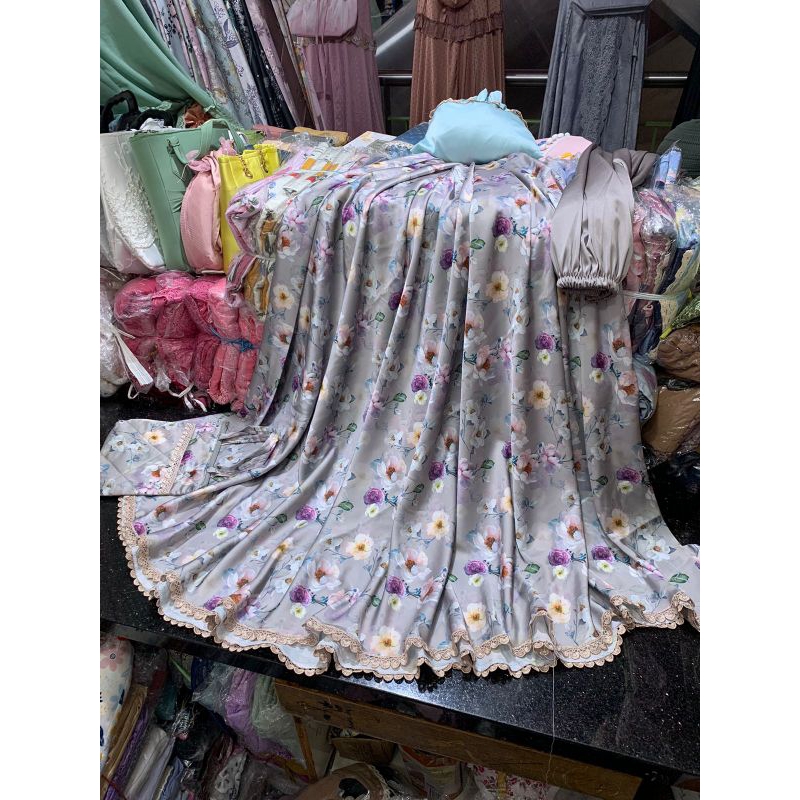 Mukena Daily silk motif/ Mukena Armany silk motif