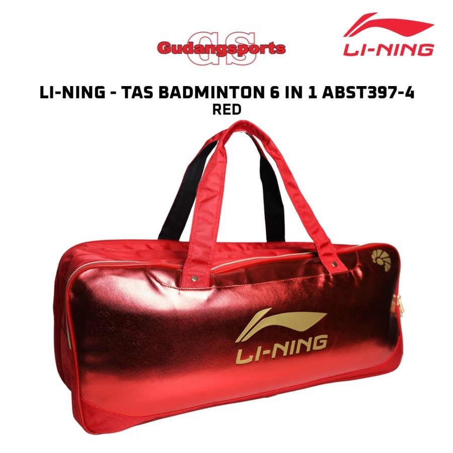 Tas Badminton Bulutangkis Kotak Lining ABST397 ABST 397 Red