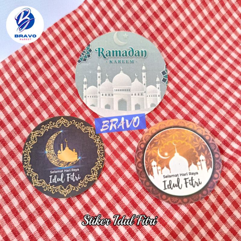 

STIKER LEBARAN STIKER HAMPERS SOUVENIR LINGKARAN STIKER IDUL FITRI LABEL RAMADHAN BULAT