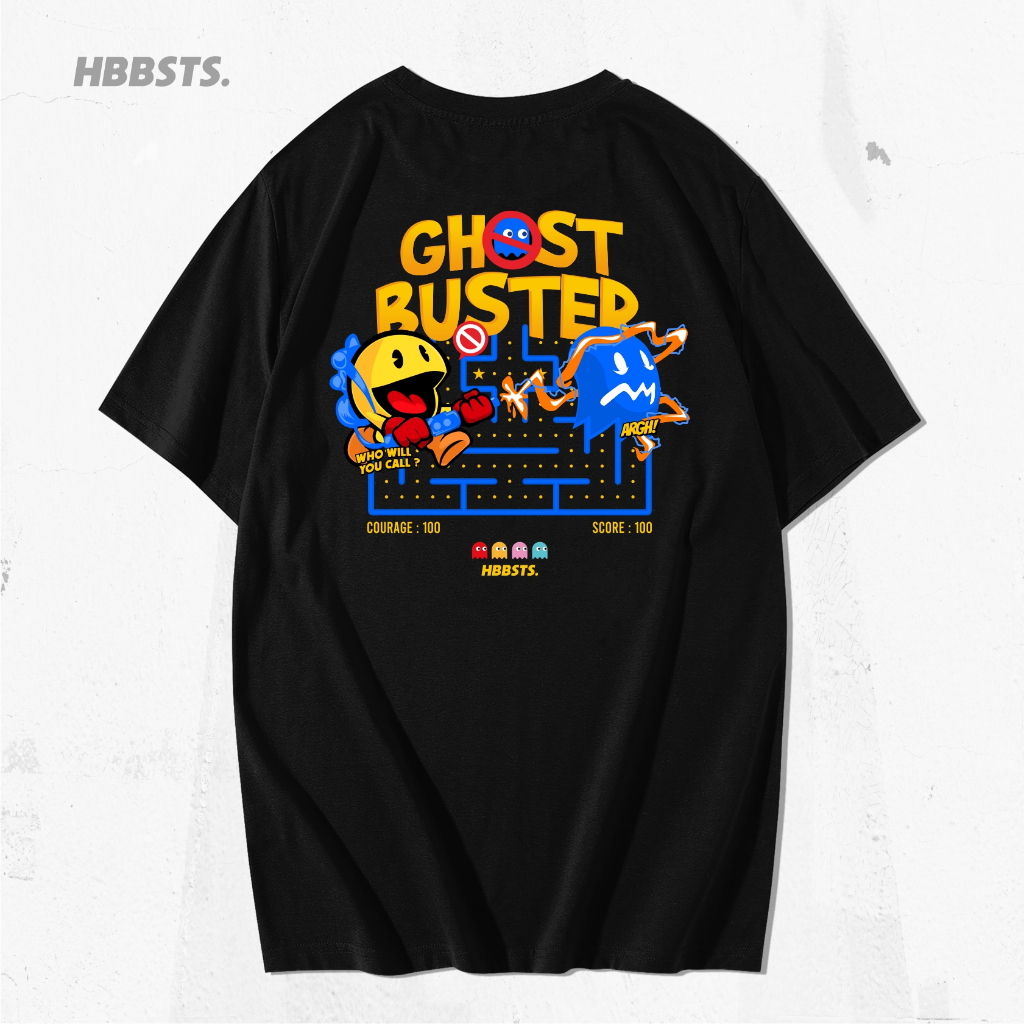 Hobbies Tees T-Shirt Ghost Buster Black | Kaos Distro Casual