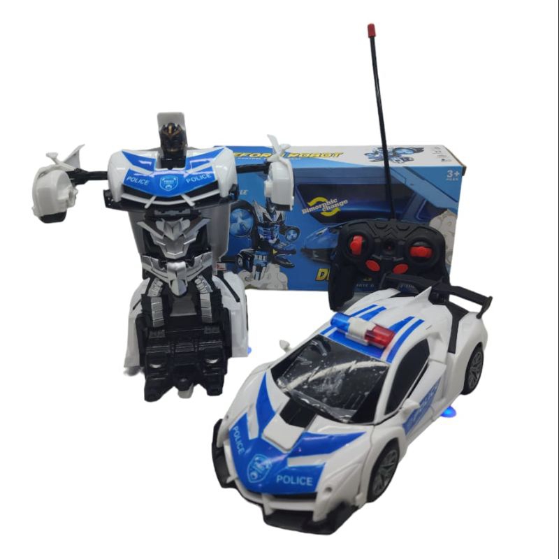(COD) mobil remot control mainan Mobil balap rc remot control/mobil balap bisa berubah jadi robot