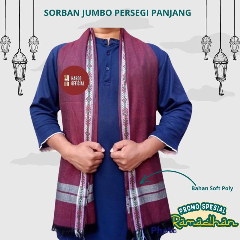 SORBAN PANJANG PREMIUM  / SORBAN POLOS PANJANG / SORBAN PANJANG JUMBO PREMIUM  / SORBAN KASHMIRI SOR