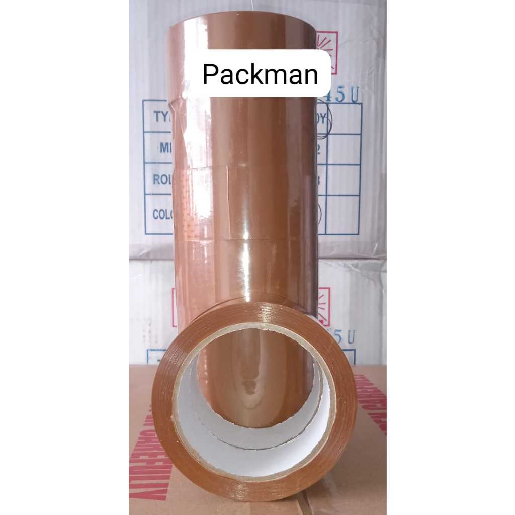 

Lakban coklat 45mm 2 inch x 80y full size 45micron tebal lengket kuat