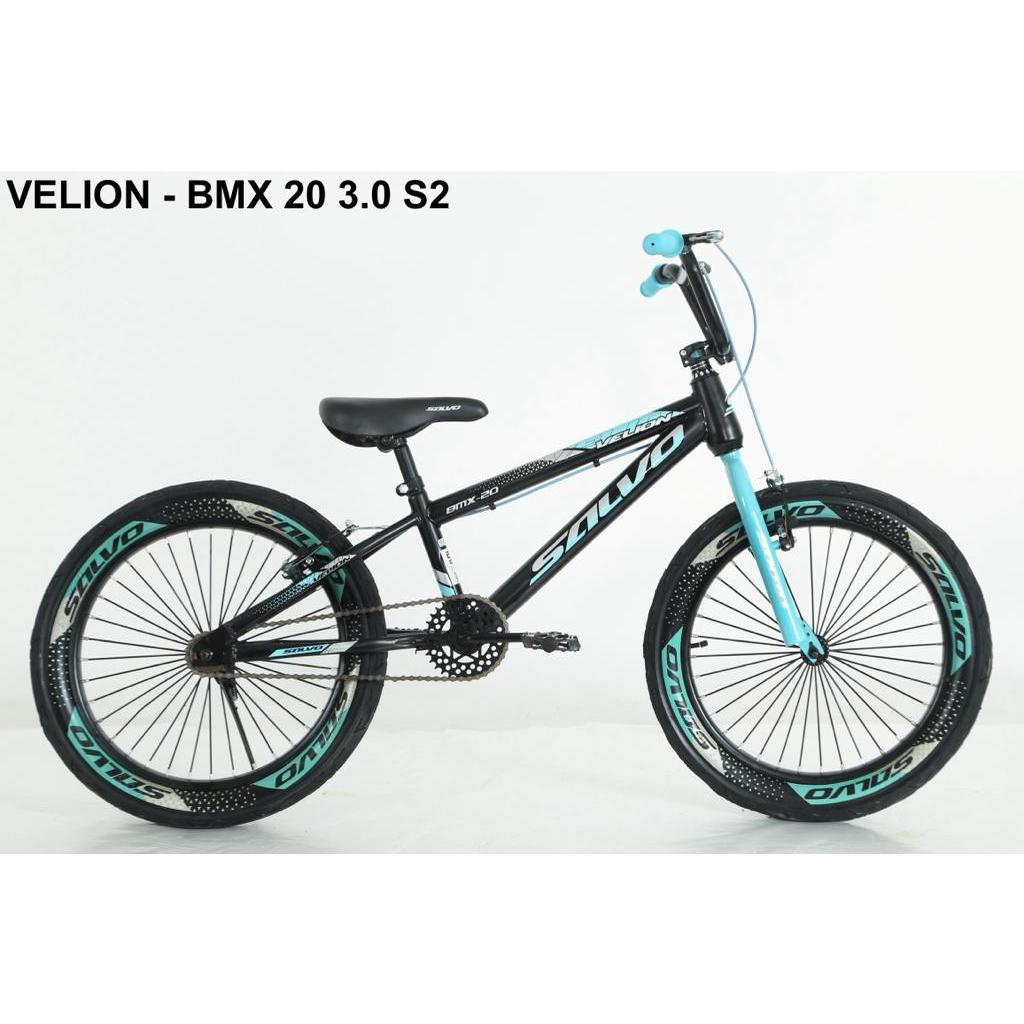 Sepeda BMX 20" VELION - SALVO Ban 3.0 untuk anak 9 tahun sampai remaja BONUS JALU