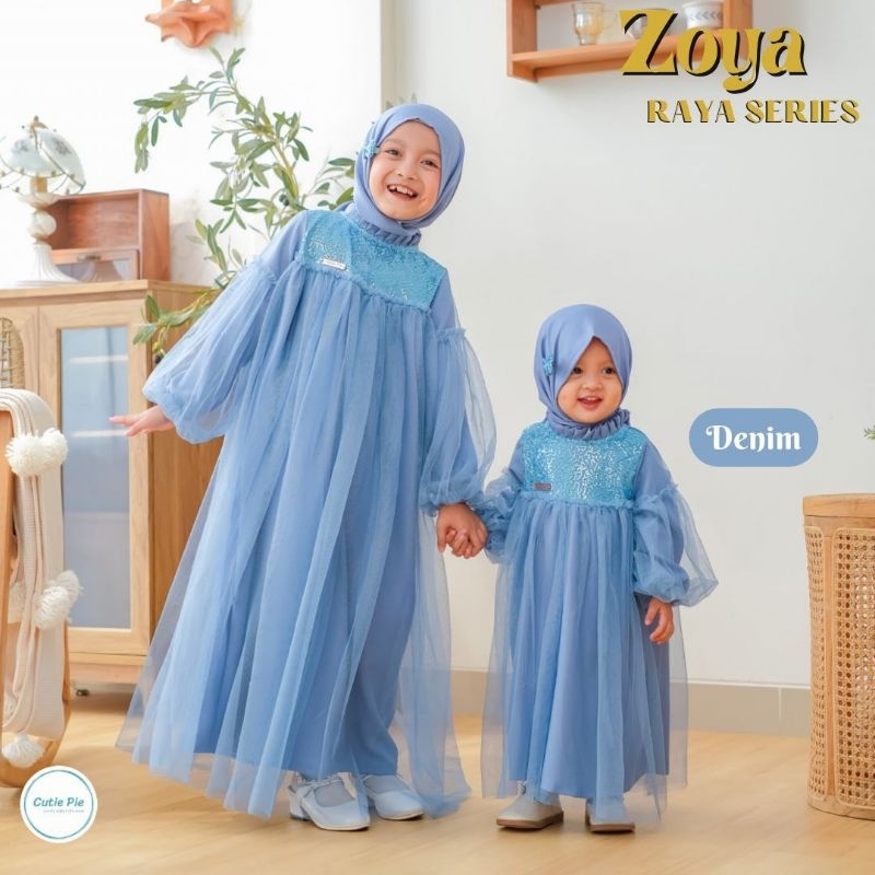 CUTIEPIE KIDS | Gamis Zoya series Set Hijab Anak dan Bayi