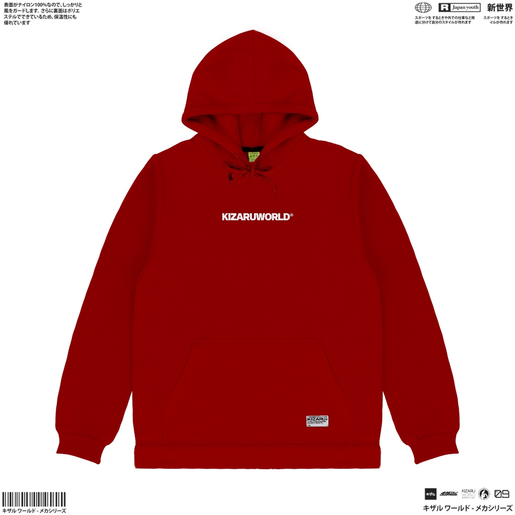 KIZARU Hoodie Sweater Little Logo RED