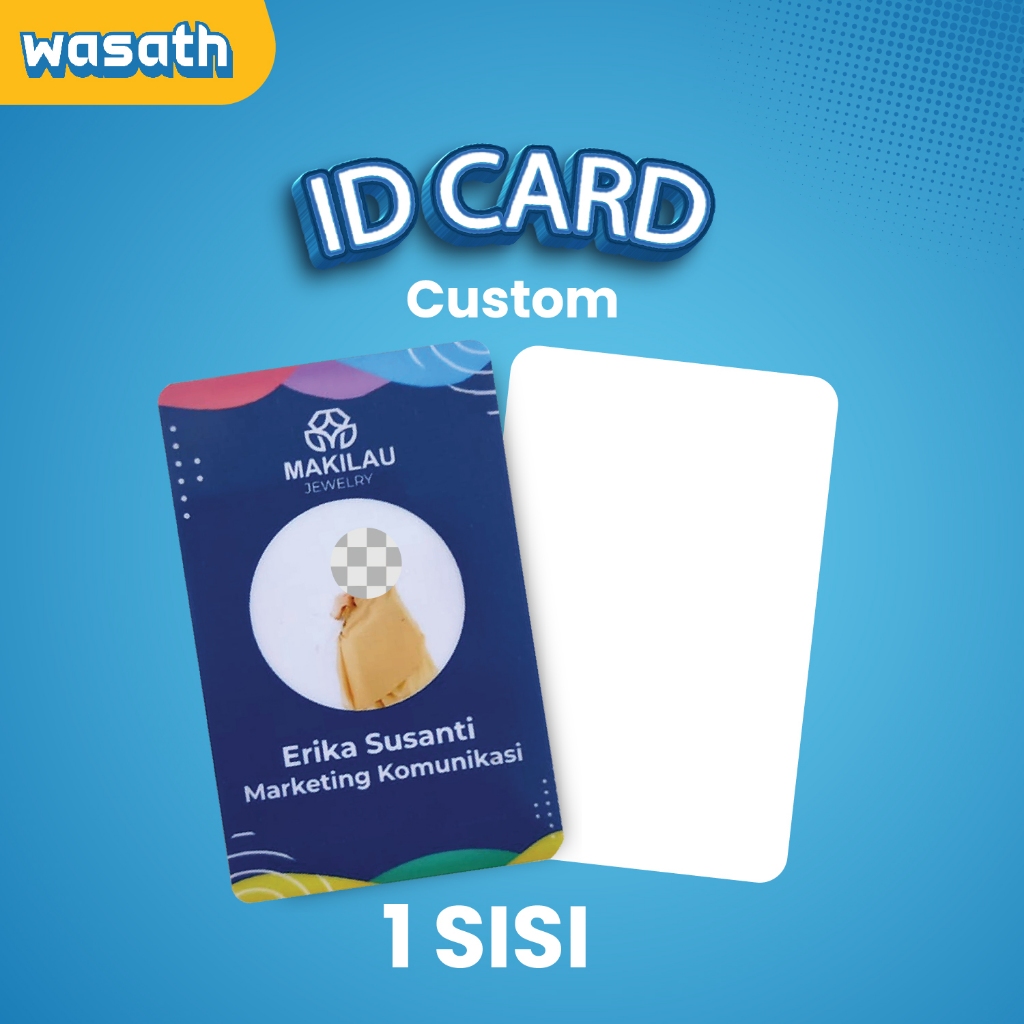 

PRINT ID CARD - CETAK ID CARD 1 SISI - ID CARD PRINTING - CETAK KARTU MEMBER