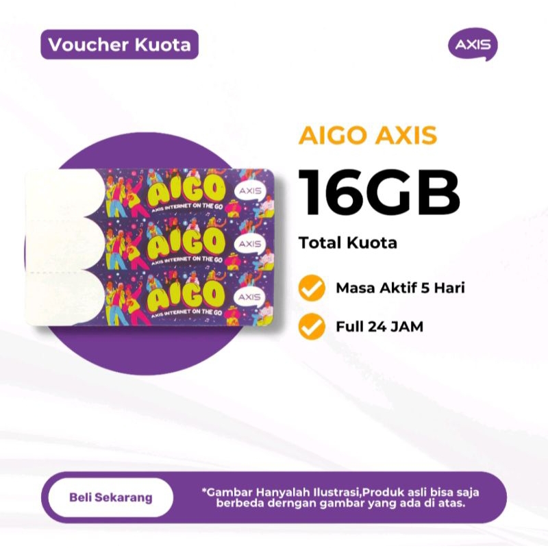 PAKET AXIS 16 GB 5 HARI