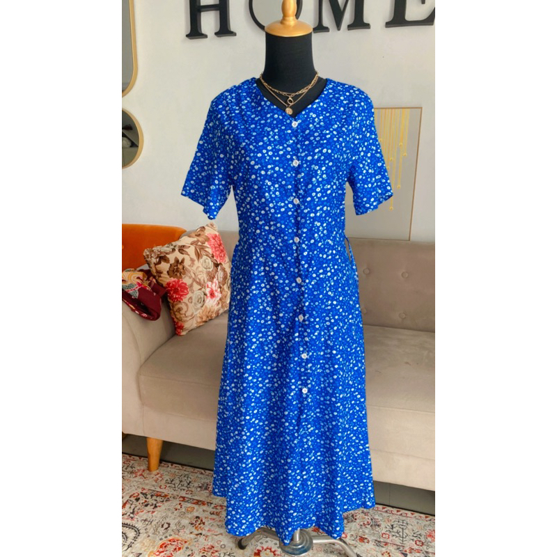 Dress motif bunga bunga/Dress pantai