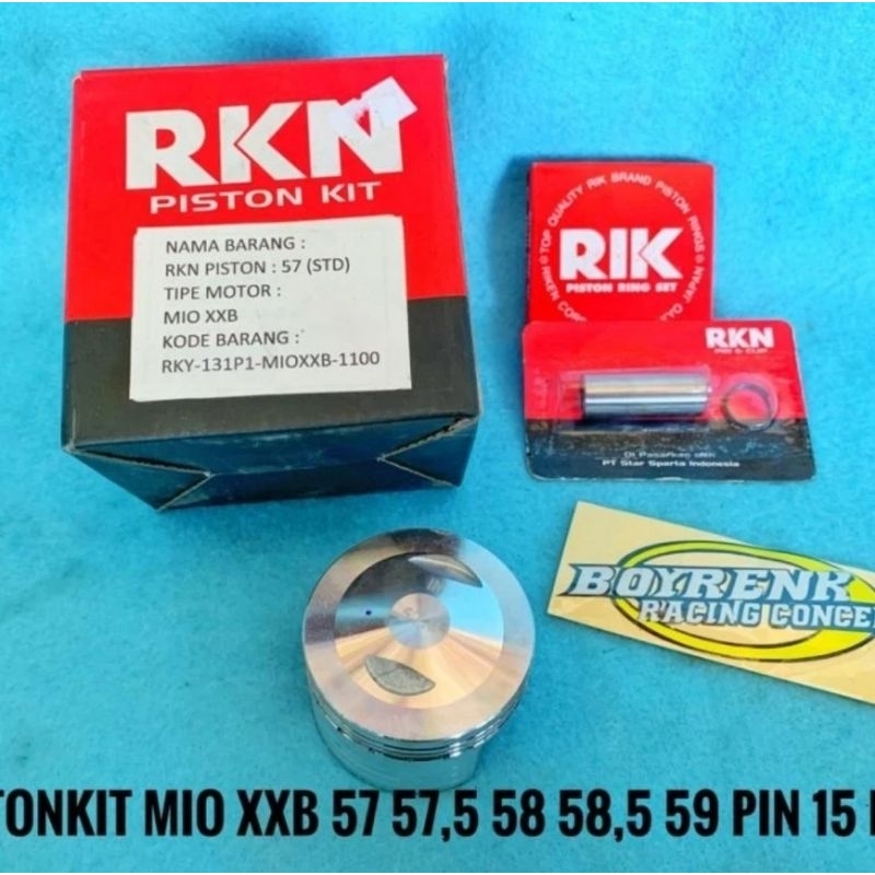 PISTON KIT SEHER MIO XXB BORE UP DIAMETER 57-59 RKN BOYRENK RACING CONCEPT