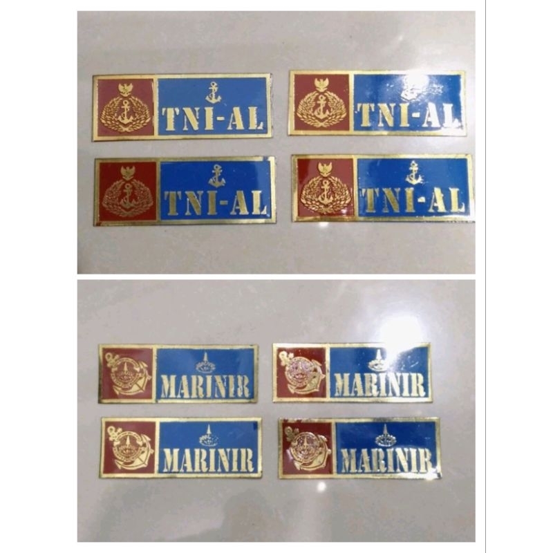 STIKER PLAT BAHAN SENG MOTOR/MOBIL MARINIR/TNI AL
