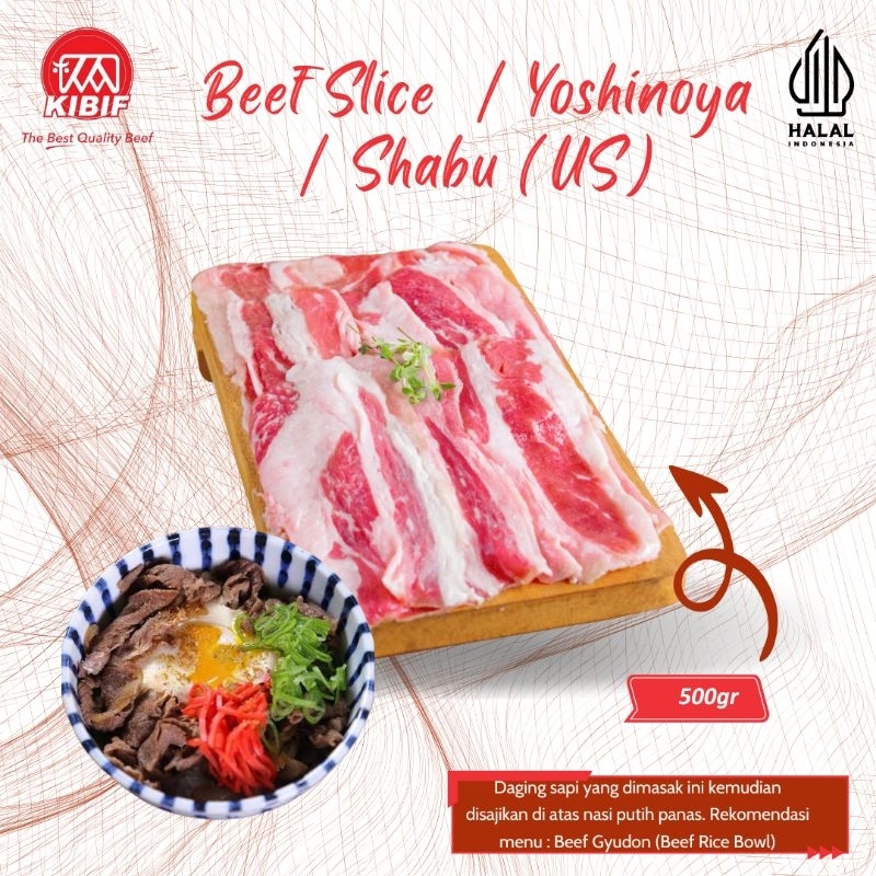 

Beef Slice / Yoshinoya / Shabu 500gr