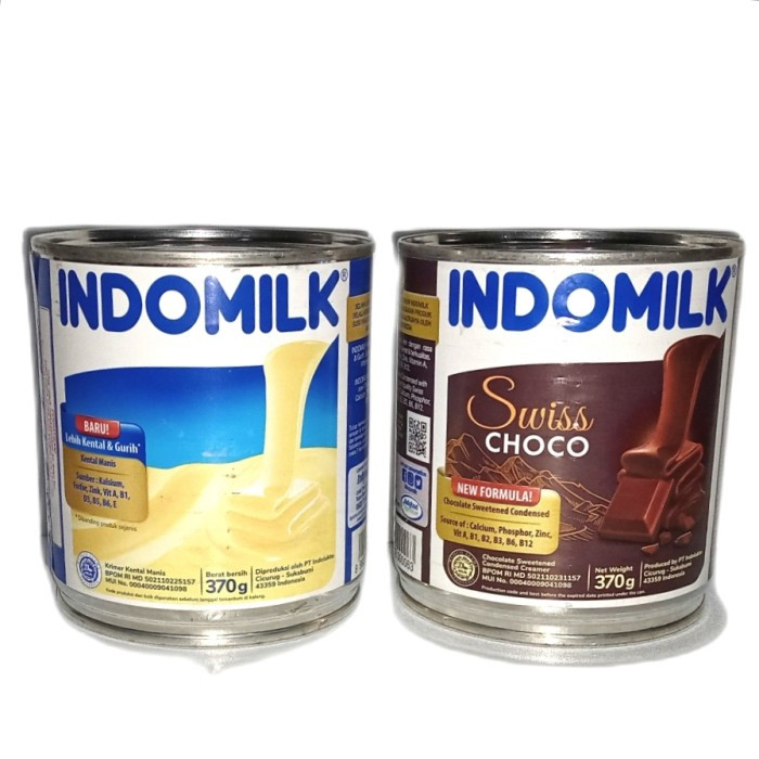 

INDOMILK SUSU KENTAL MANIS SKM 370gr SWISS CHOCOLATE CREAMY ORIGINAL