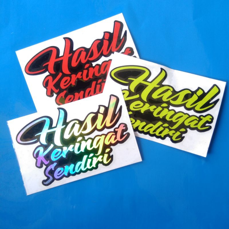 Sticker Hasil Keringat Sendiri