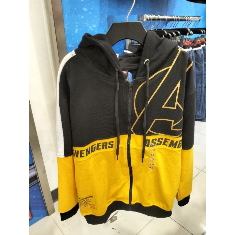 Marvel X Nevada Jacket Hoodie Anak Laki Laki Black yellow Original