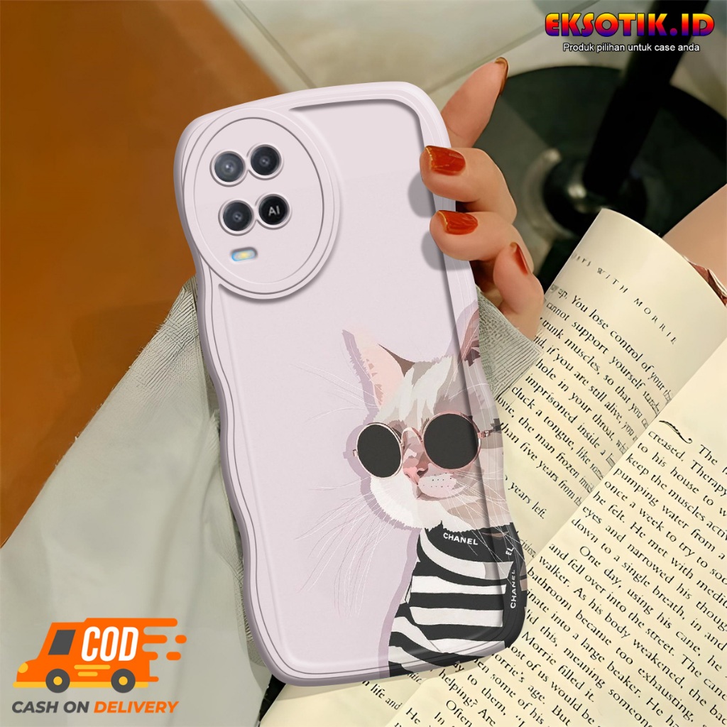Case Oppo A54 Gelombang - Casing Oppo A54  - Silikon Oppo A54  - Softcase Oppo A54  - Kesing Oppo A5