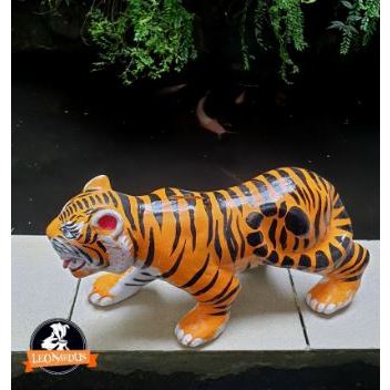 Celengan Harimau Yellow Gerabah / Tanah Liat Bakar uk standar