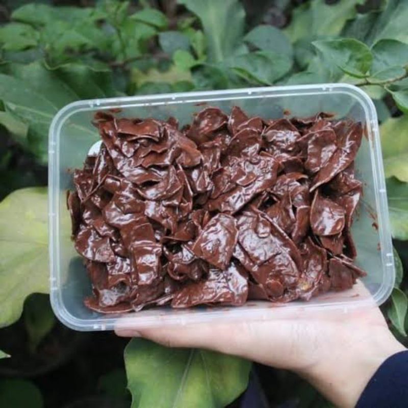 

keripik pisang coklat lumer