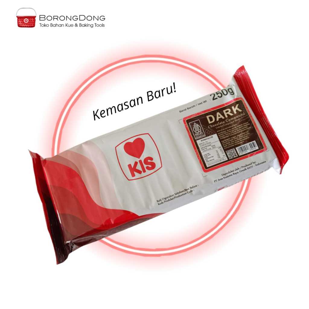 

Kis Dark Coklat Compound 250g / Coklat Batangan