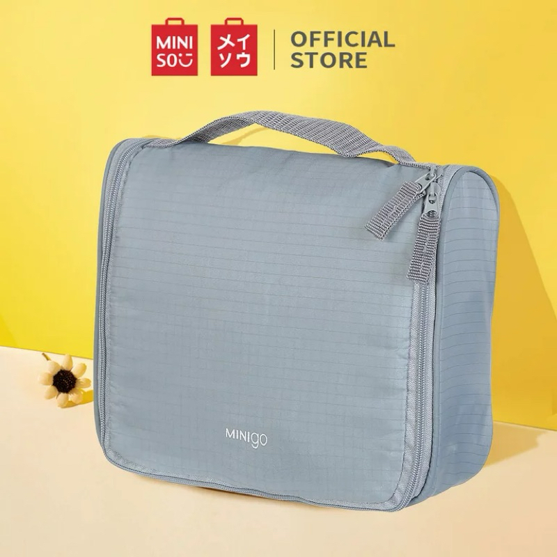 Denpasar COD BALI MINISO Minigo Toiletry Bag Storage Bag For Clothes Travel Bag Tas Travel Miniso