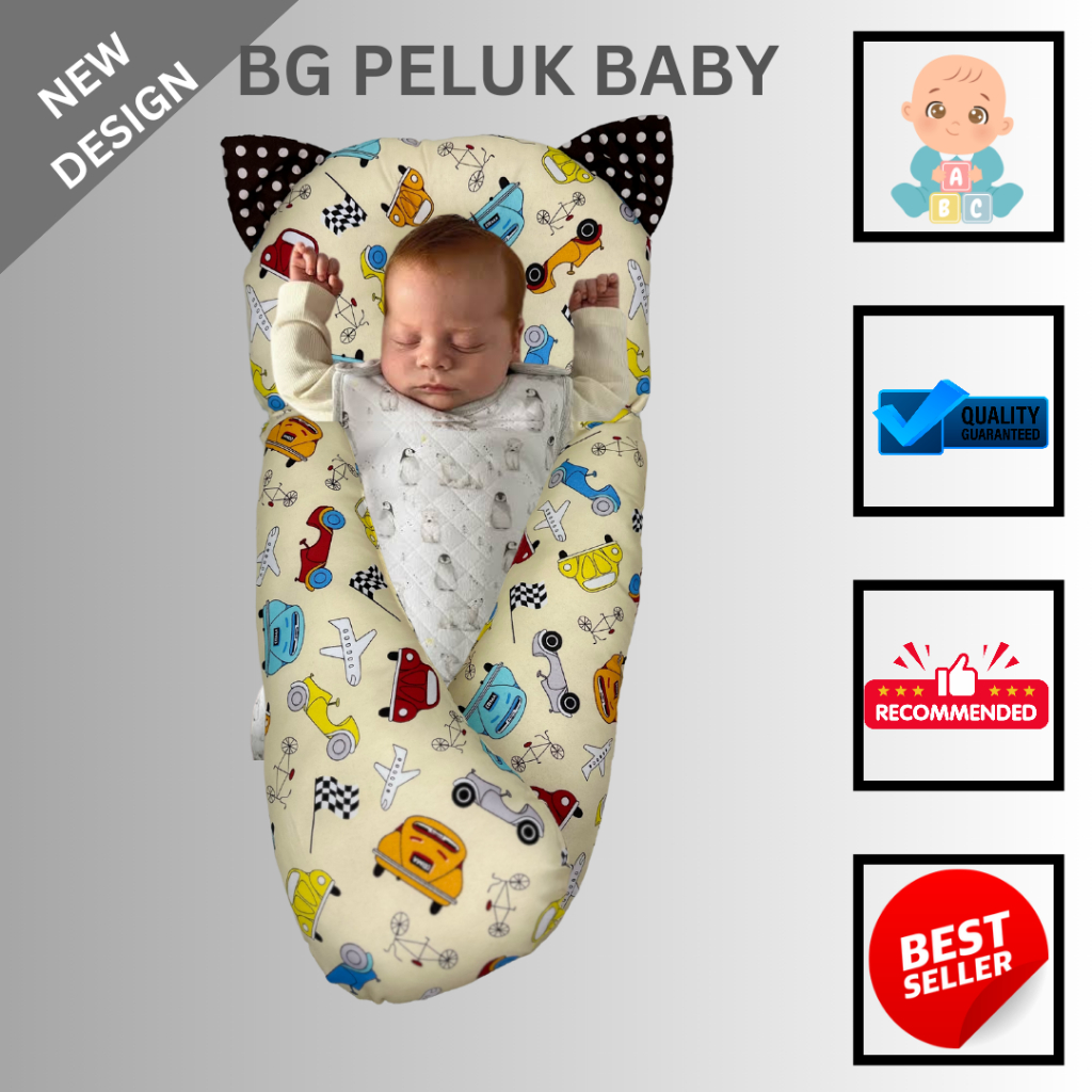 Promo !!! Bantal Guling Peluk Bayi Anti Kaget,Bantal Peluk Bayi ,Hug Pillow Bayi Set