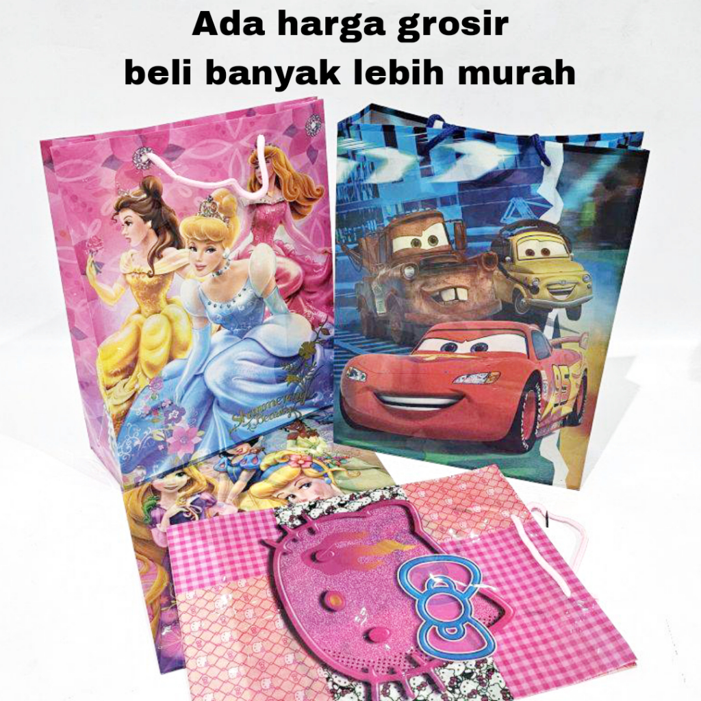 

MJ Hand Bag Plastik Tali Kur L(26x34) / Goodie Bag / Tas Serbaguna / Tas Tenteng/Tas Kado/Tas Hadiah