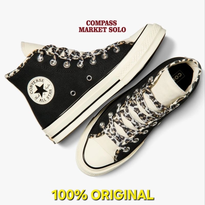 [ORIGINAL 100%] CONVERSE 70'S HIGH A05356C | BLACK / EGRET / EPIC DUNE (LEOPARD)