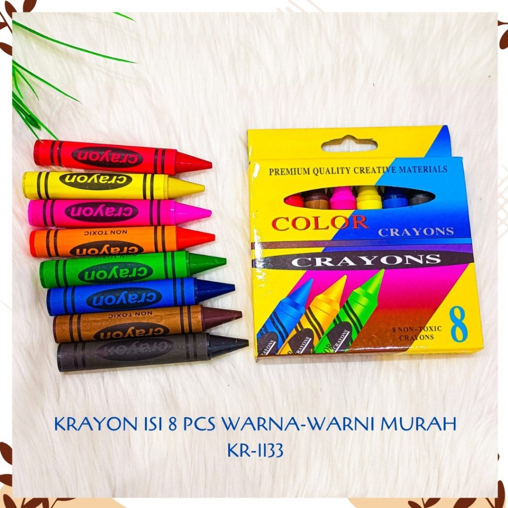 

KRAYON ISI 8 PCS WARNA-WARNI MURAH KR-1133 CRAYON LUKIS MEWARNAI GAMBAR ALAT TULIS KANTOR SEKOLAH MURAH TERMURAH COD
